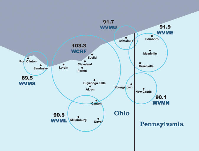 WCRF Coverage Map