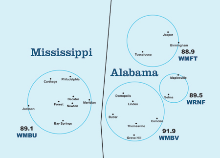 WMFT Coverage Map